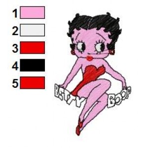 Betty Boop Embroidery Design 71